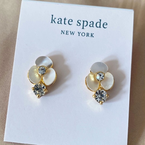 Kate Spade earrings mother of pearl flower earring